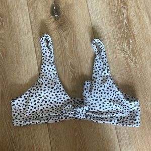 Dalmatian print bikini top